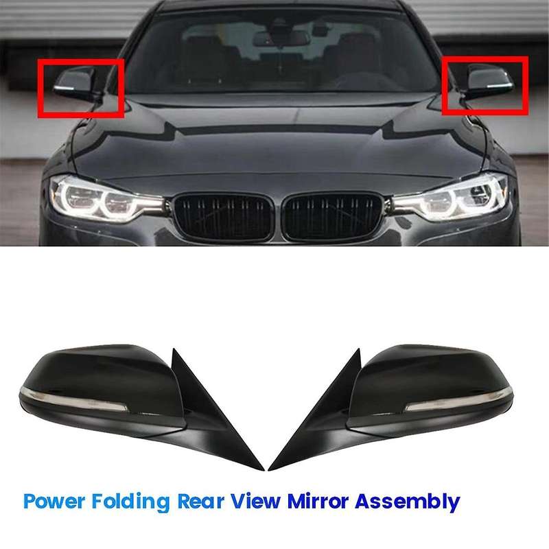 Right Side Power Folding Rear View Mirror Assembly for 3 Series F30 F35 2012-2018 Outer Door Wing Mi