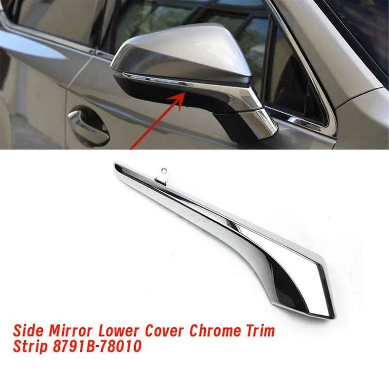 Right Side Rearview Mirror Lower Cover Chrome Trim Strip 8791B-78010 for RX NX NX300 NX200 RX200 RX3