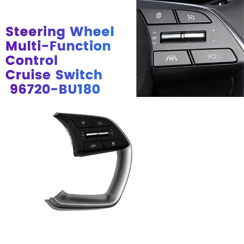 Right Side Steering Wheel Cruise Control Button 96720-BU180 for 2021-2024 Multi-Function Switch