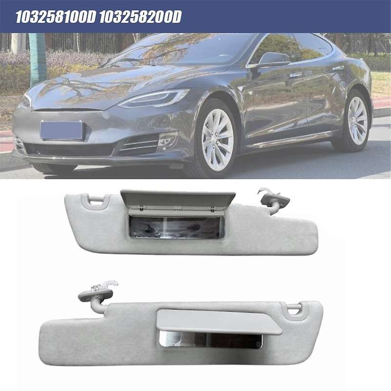 Right Side Sunshade with Mirror Sun Visor 103258200D for Model S Y 2012-2021 Shade Sunvisor 10325820