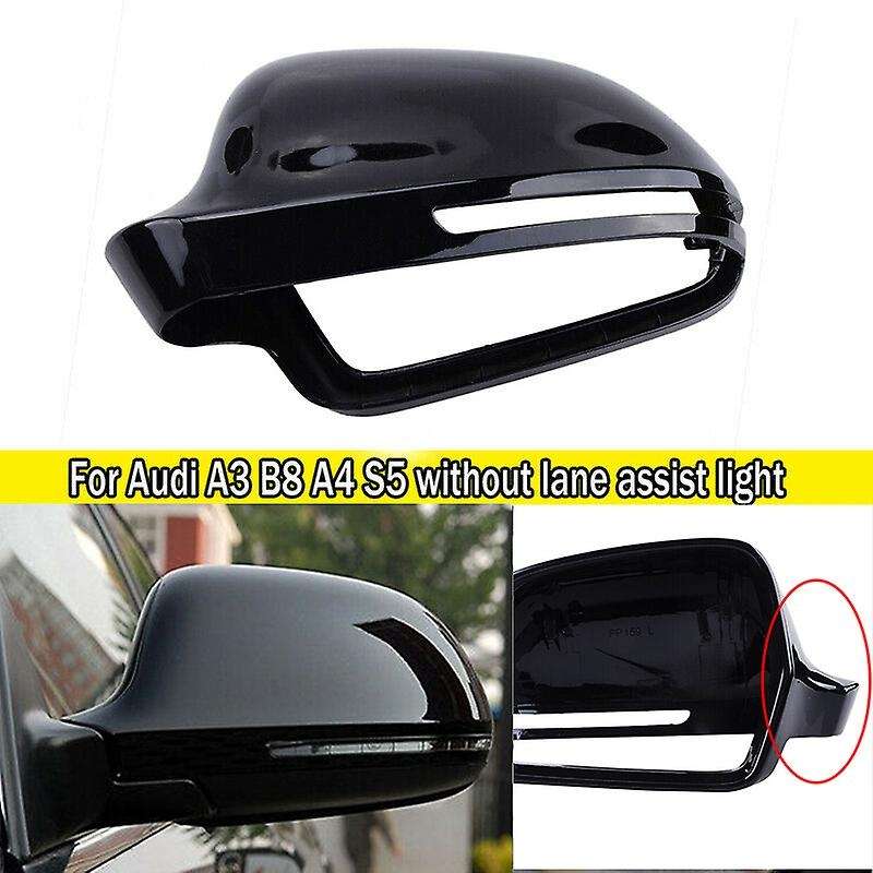 Right Side Wing Mirror Cover Cap Trim for  A3 A4 B8 S4 A5 S5 8T Q3 Gloss Black 8F0857528B
