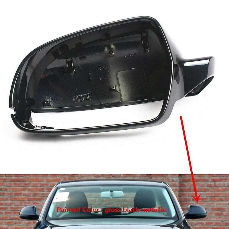 Right Side Wing Mirror Cover Cap Trim for  A3 A4 B8 S4 A5 S5 8T Q3 Gloss Black 8F0857528B