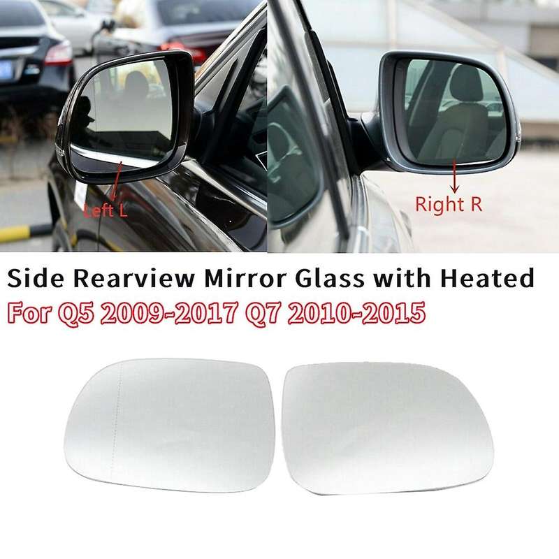 Right Side Wing Mirror Rearview Mirror Glass Heated for - Q5 2009-2017 2010-2015 8R0857536F