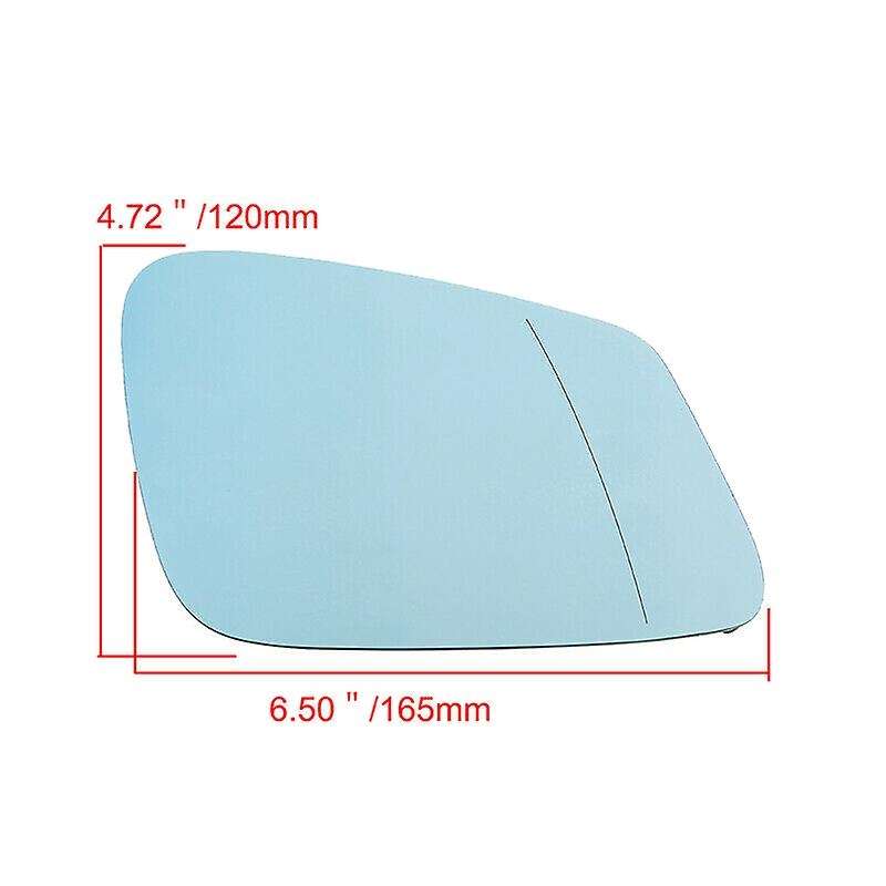 Right Side Wing Door Mirror Rearview Mirror Glass Heated Blue for 5 6 7 Series F07 F10 F11 F06 F12 F
