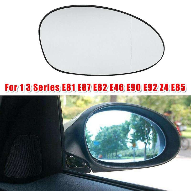 Right Side Wing Door Mirror Rearview Mirror Glass Heated 2-Pin for 1 3 Series E81 E87 E82 E88 E46 E9