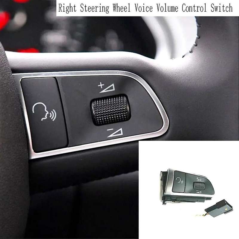 Right Steering Wheel Voice Volume Control Switch MFSW Control Switch for Q5 A3 A4 A5 A8L A7 A6 LHD 4