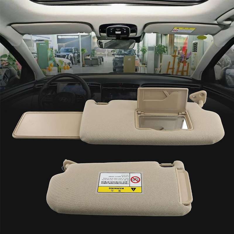 Right Sun Visor with Vanity Mirror for 2004-2014 Sunshading Board 852022E000 85202-2E000