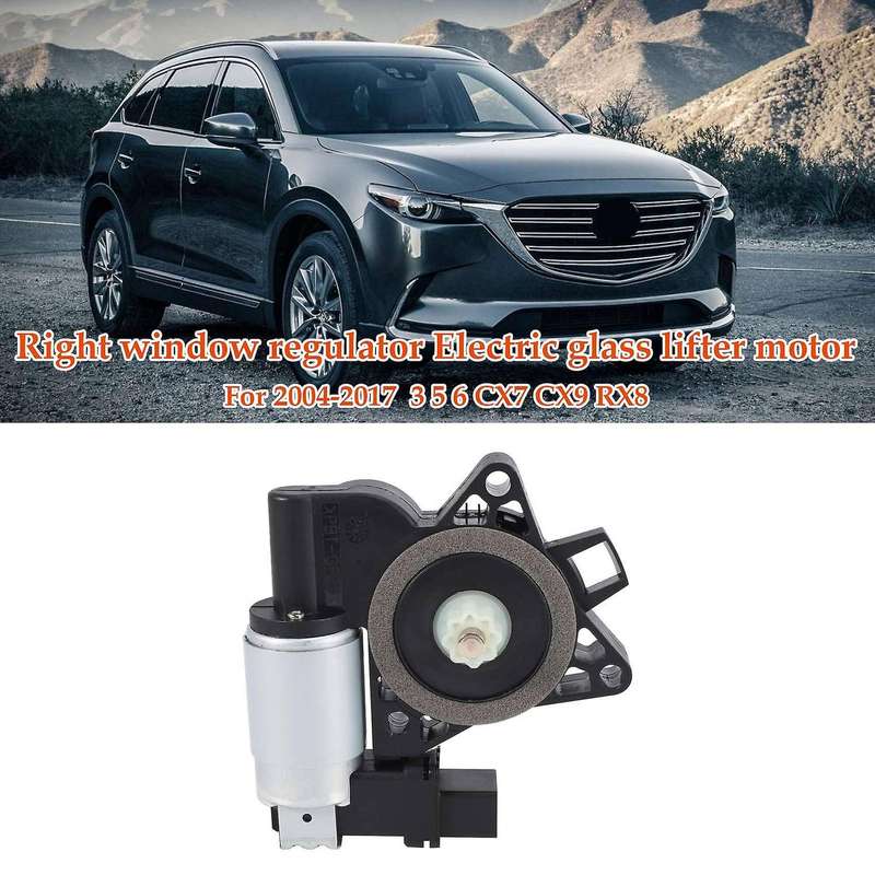Right Window Regulator Electric Glass Lifter Motor for 2004-2017 3 5 6 Cx7 Cx9 Rx8 742-802 Gj6a5858x