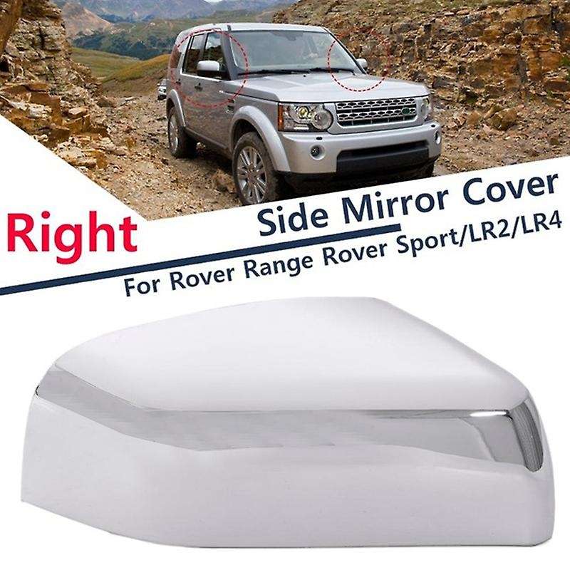 Right Wing Rearview Side Mirror Cover Cap for 4 2 Range Sport 2010-2016 Chrome