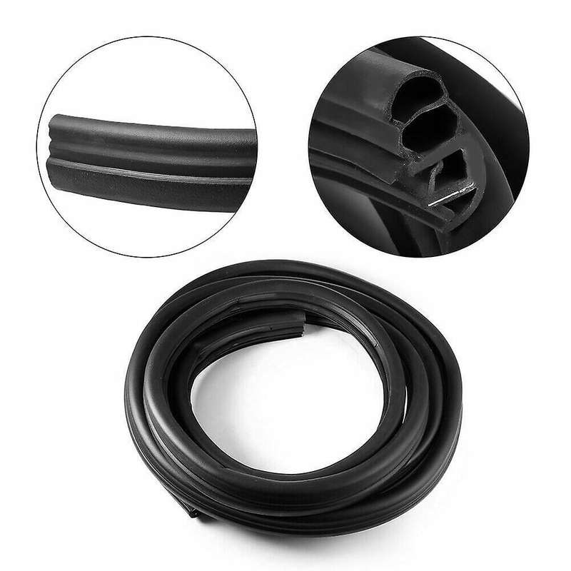 Right+Left Front Door Weatherstrip Rubber Seal for Transit MK7 V347 2006-2014 6C11V20708BC