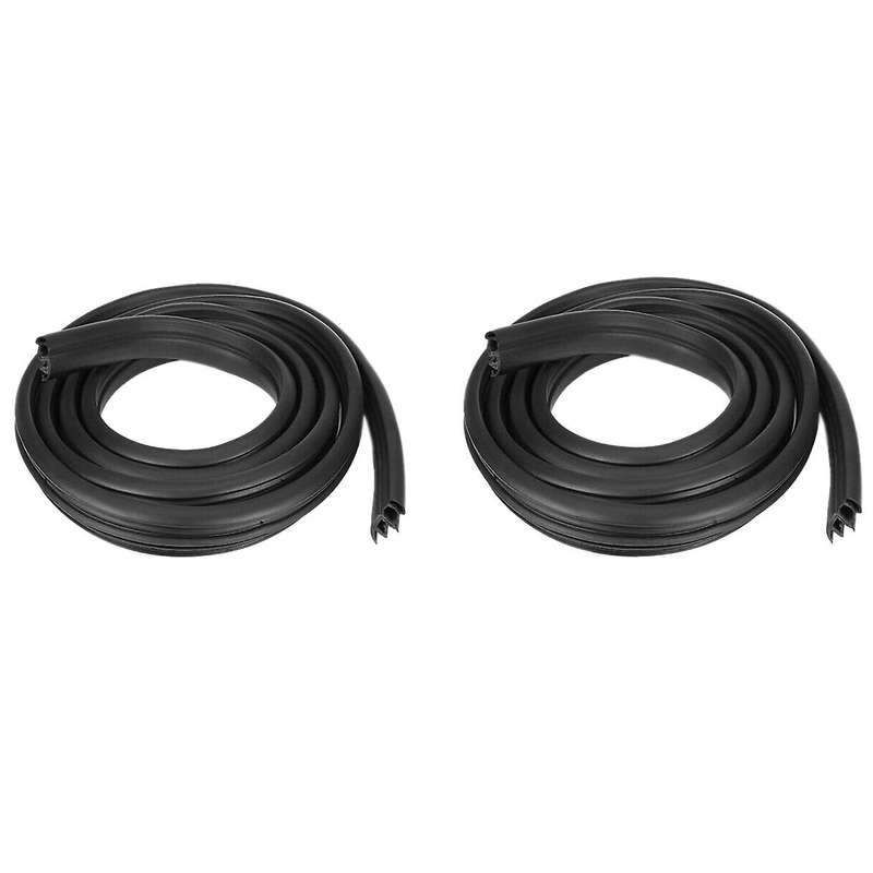 Right+Left Front Door Weatherstrip Rubber Seal for Transit MK7 V347 2006-2014 6C11V20708BC