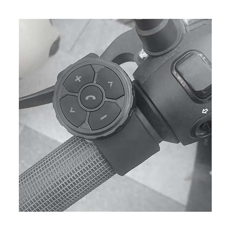 Robot Wireless Bluetooth Remote Button Universal Motorcycle/Bike Handlebar Media Controller Car Stee