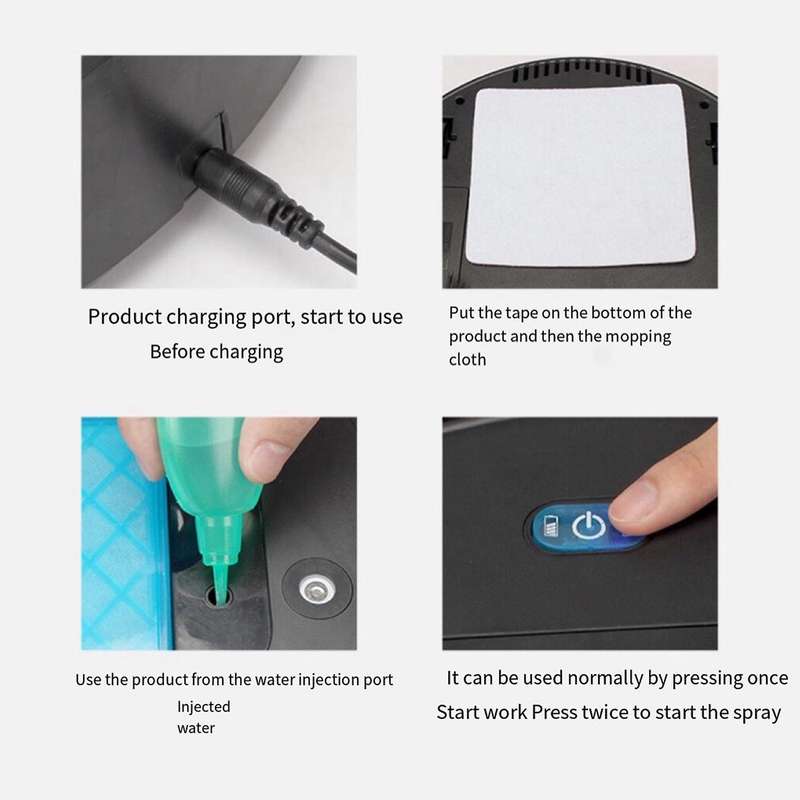 Robot Vacuum Cleaner Sweeper Mopping Disinfection Diffuser Humidifier Intelligent Floor Cleaning Swe