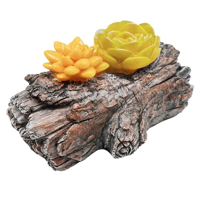 Rock Hidden Key Box for Outside - Safe Resin Spare Key Hider for Outdoor Garden or Yard (Tree Stump