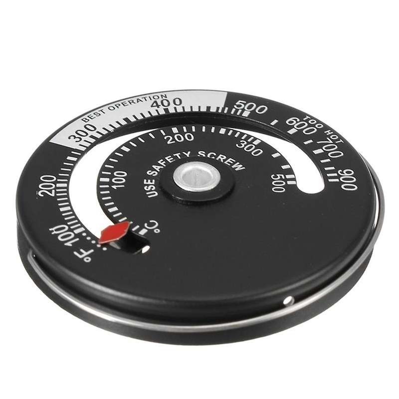 Robust Magnetic Wood Stove Thermometer Fire Stove - Flue Temperature Monitor