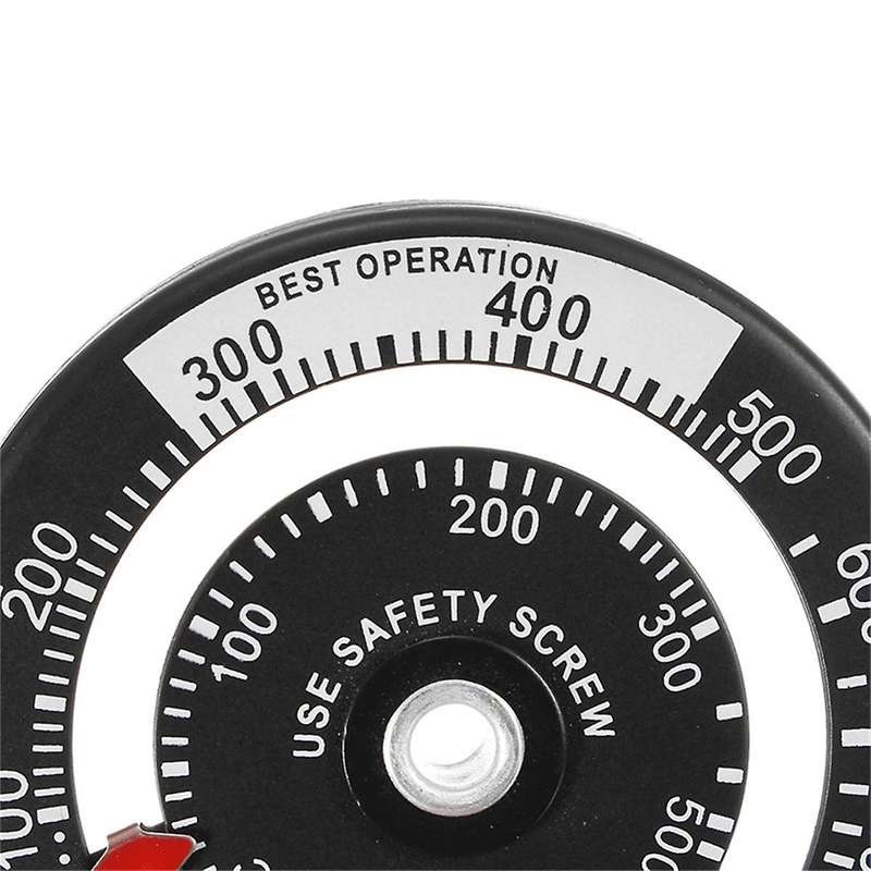 Robust Magnetic Wood Stove Thermometer Fire Stove - Flue Temperature Monitor