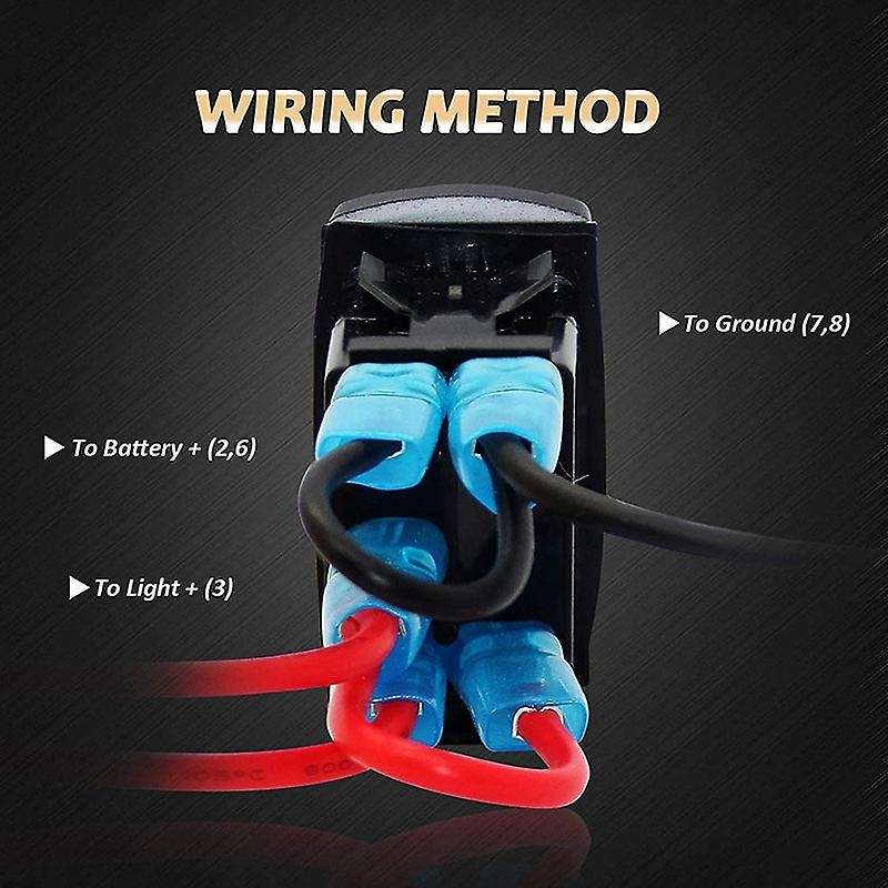 Rocker Switch Rear Lights LED Light Bar 2USB Charger Switch for ATV Can-AM Maverick X3 RZR Boat SUV