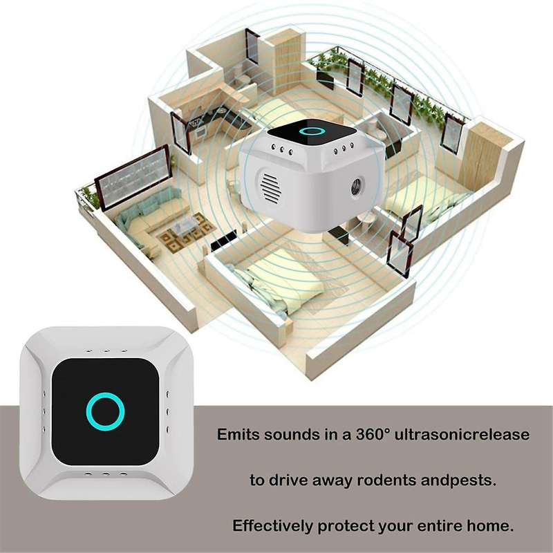 Rodent Repeller, Indoor Ultrasonic Repellent for Roach, Rodent, Mouse, Bugs, Mosquito, Mice, Spider,