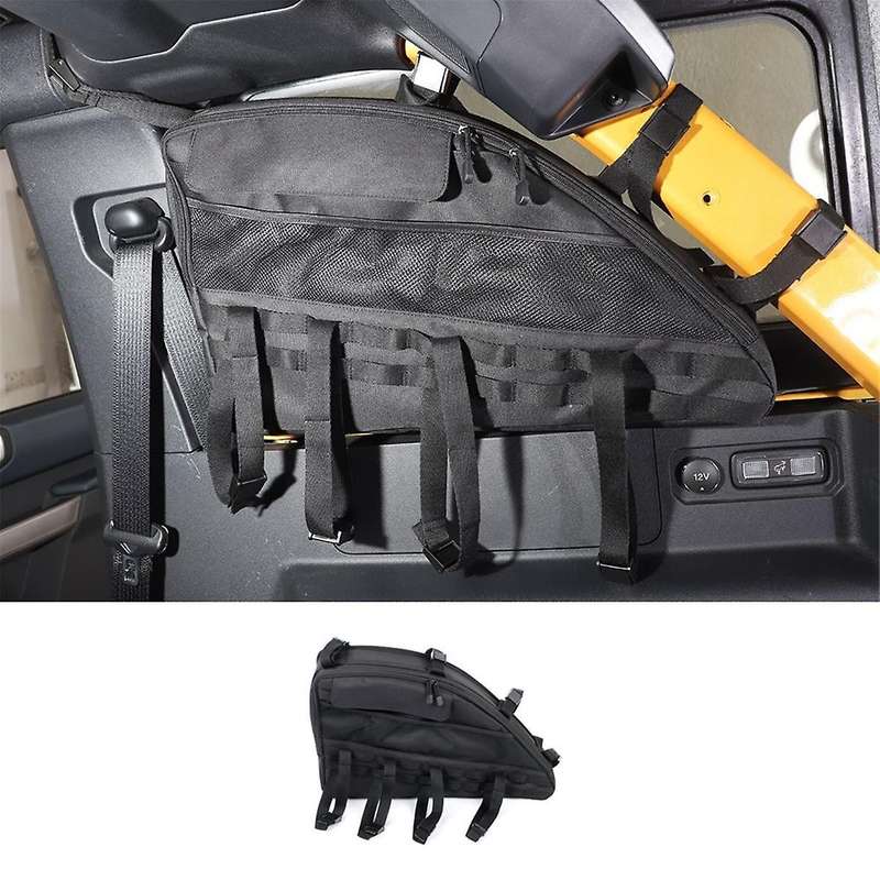 Roll Bar Storage Bag for 2021-2024 4 Door Accessories Trunk Organizer Cargo Cage Saddlebag Tool Kit,