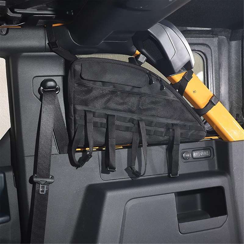 Roll Bar Storage Bag for 2021-2024 4 Door Accessories Trunk Organizer Cargo Cage Saddlebag Tool Kit,