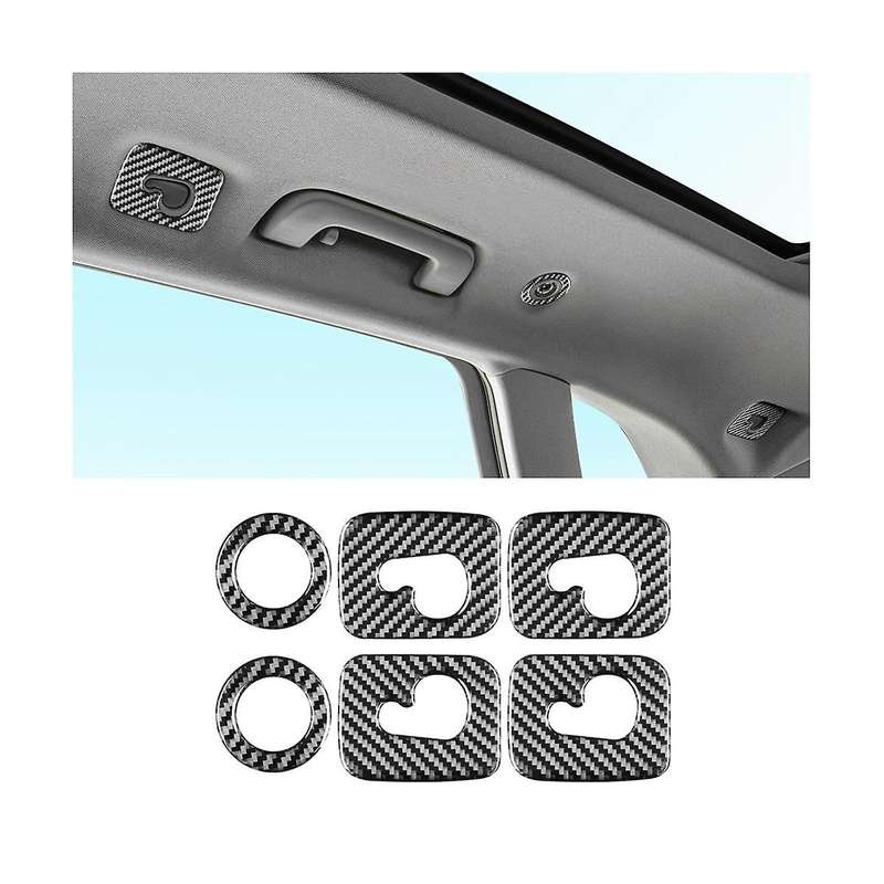 Roof Hook Panel Cover Trim Sticker Decoration Carbon Fiber for Q5 2018-2023 Interior Accessories