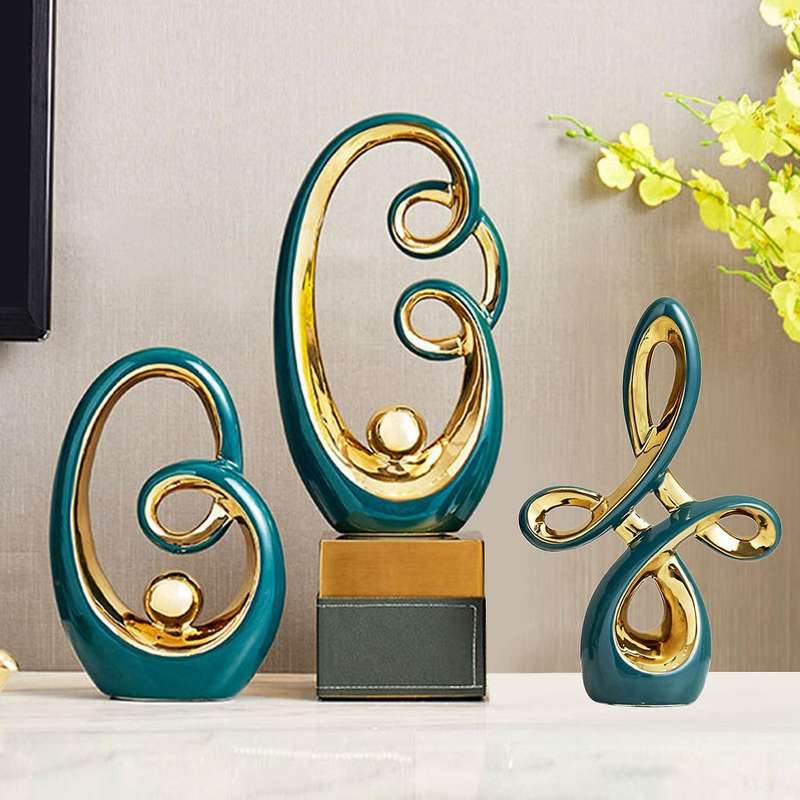 Room Decoration Abstract Art Aesthetic Room Decor Nordic Decoration House Ceramic Home Ornaments 17x