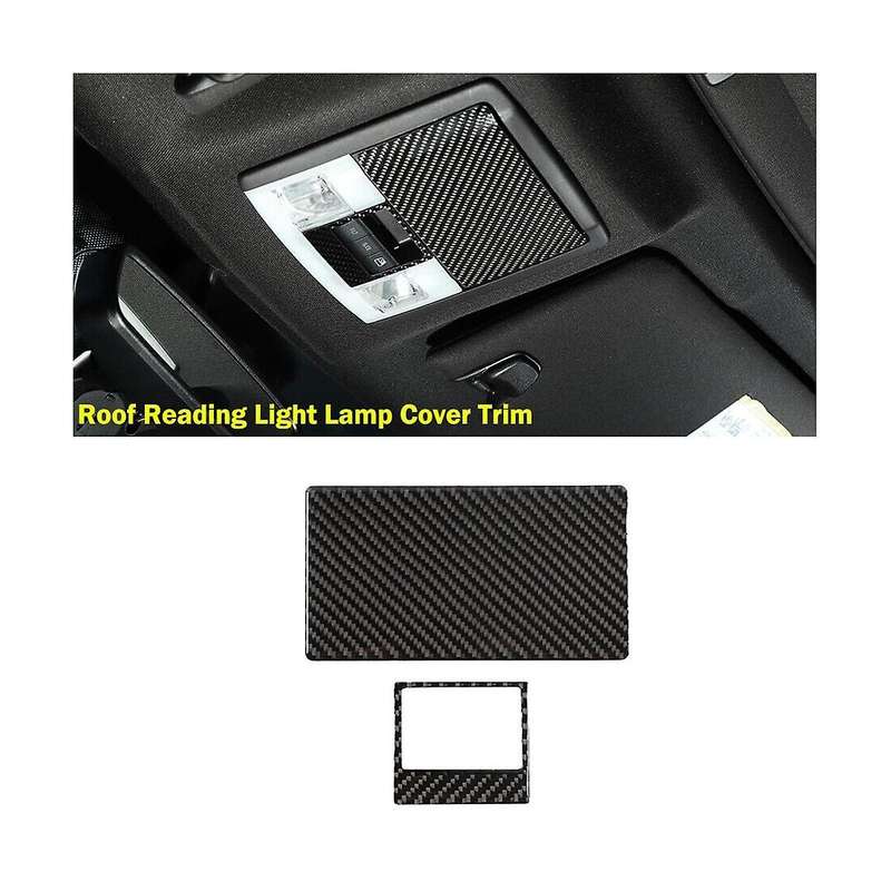 Roof Reading Light Lamp Cover Trim Decoration Stickers for 2009-2014 Interior Accessories - Soft Ca