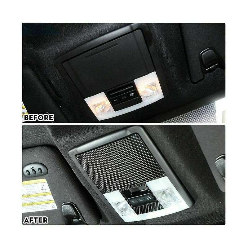 Roof Reading Light Lamp Cover Trim Decoration Stickers for 2009-2014 Interior Accessories - Soft Ca