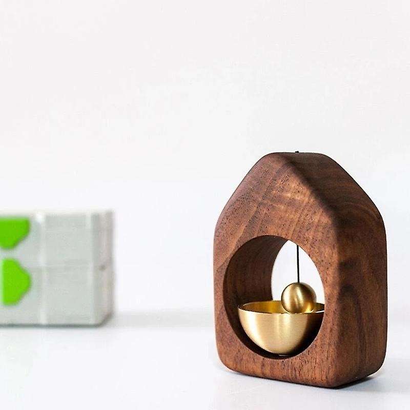 Room Decor Wind Chimes Hanging Decorations Doorbell of Suction Door House Wooden Ornament Solid Wood