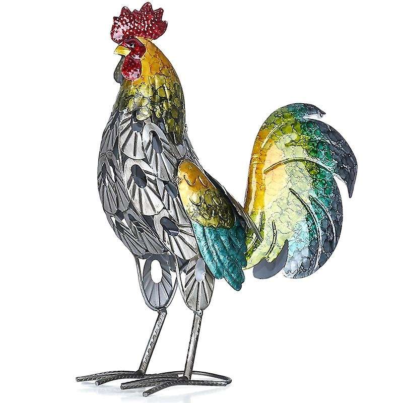 Rooster Sculpture Modern Iron Ornament Art Home Decoration Handicraft Shelf and Desk Decoration Scul