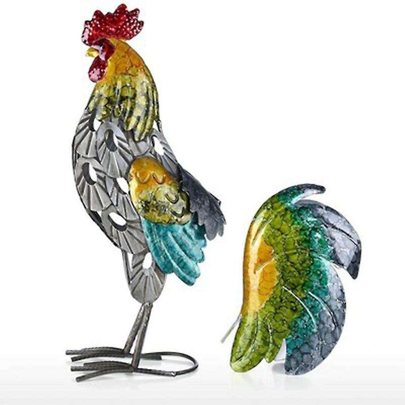 Rooster Sculpture Modern Iron Ornament Art Home Decoration Handicraft Shelf and Desk Decoration Scul