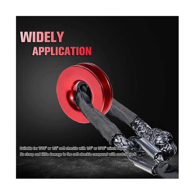 Rope Recovery Ring Trucks Towing Rope Loop Snatch Block 41000lb Off Road Atv Utv Suv Accessories