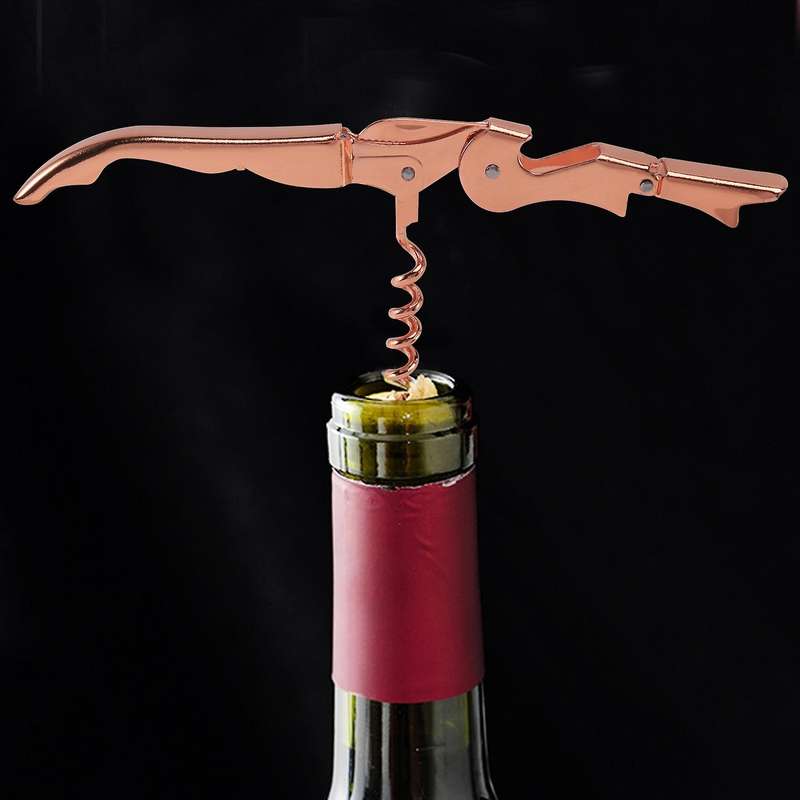 Rose Gold Corkscrew Metal Wine Corkscrew Multifunction Corkscrew