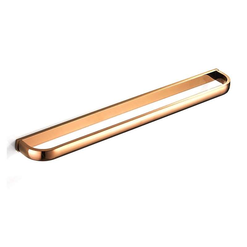 Rose Gold Bathroom Accessories Brass Wall Mounted Towel Rack Towel Bar Bathroom Rack