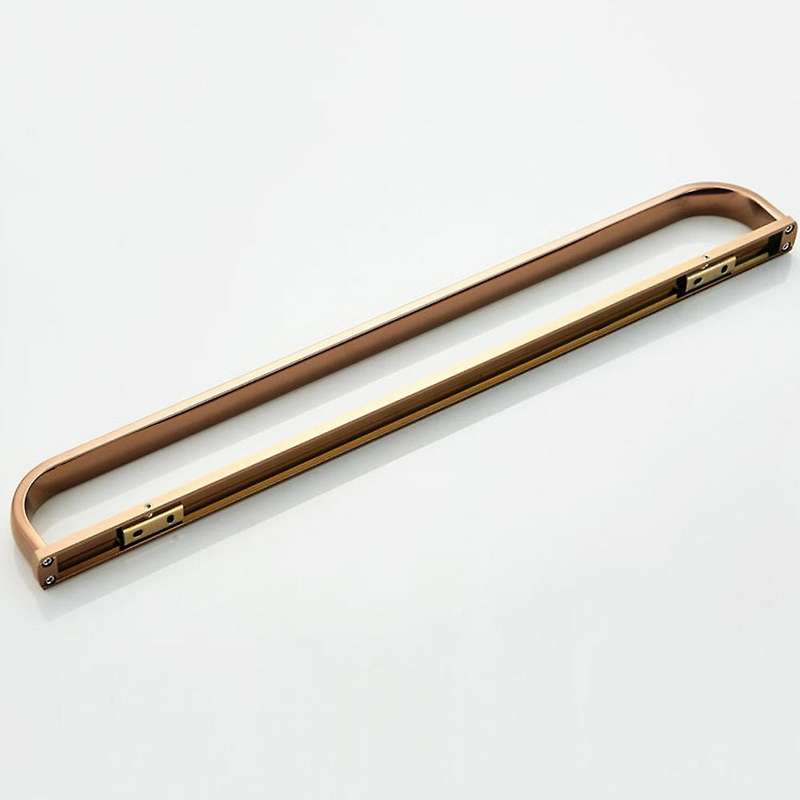 Rose Gold Bathroom Accessories Brass Wall Mounted Towel Rack Towel Bar Bathroom Rack