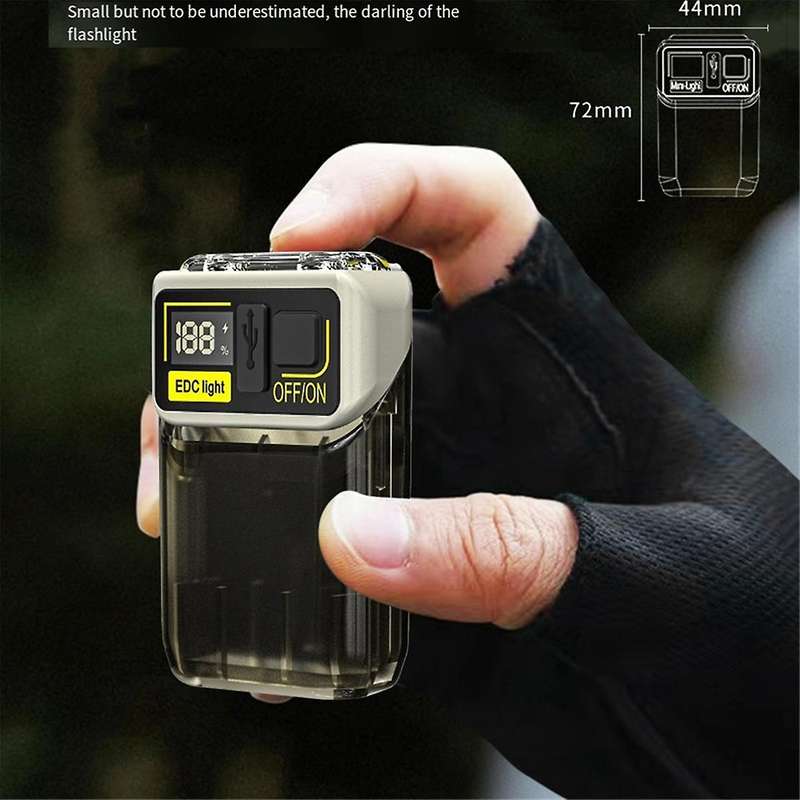 Rotatable Mini Keychain Light with Magnetic Base, Portable Emergency Work Light for Home and Car Rep
