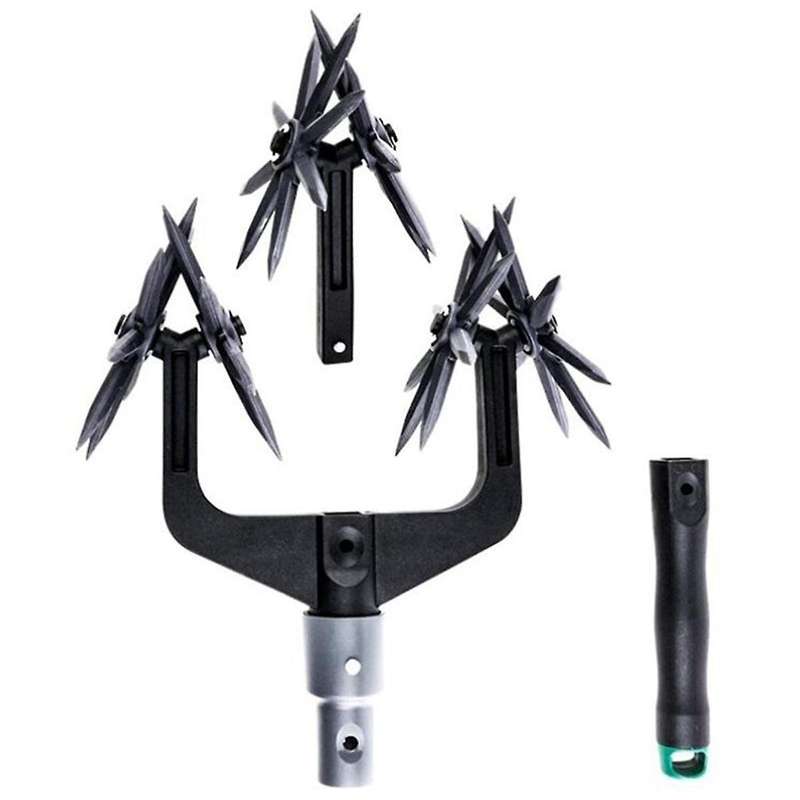 Rotary Tiller Set, Garden Rotary Tiller Handheld Garden Cultivator Switch, Soil Tilt Tool for Reseed