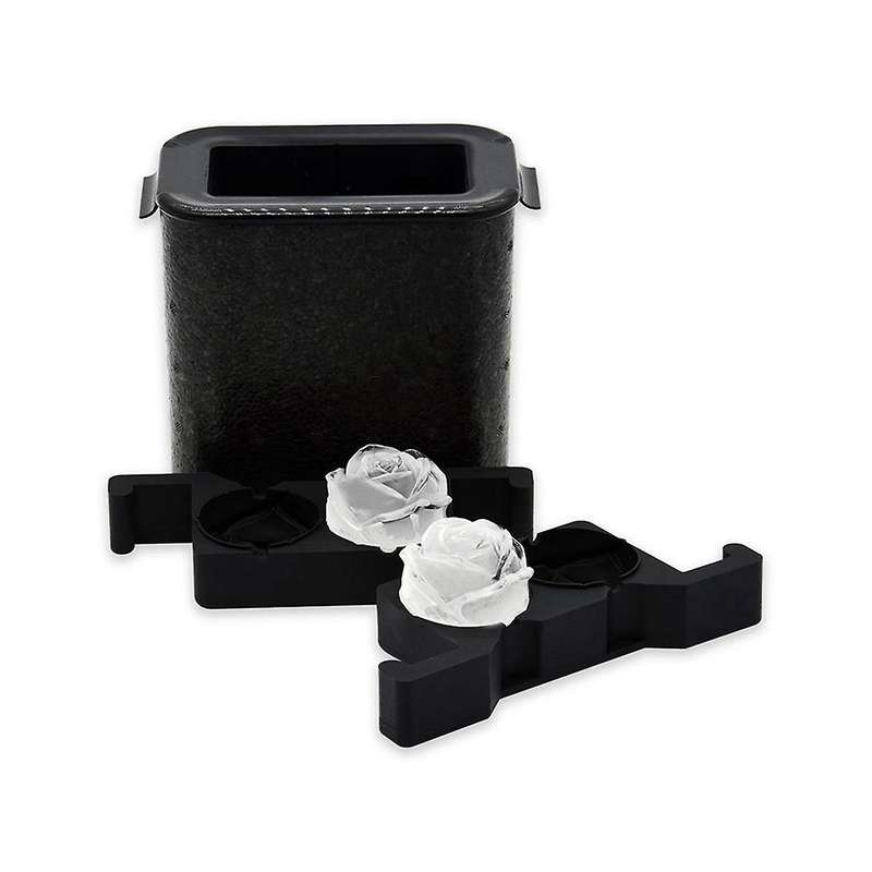Rose-shaped Transparent Ice Machine Mold Bubble-free Whiskey Ice Ball Ice Box Ice Tray Mold Suitable