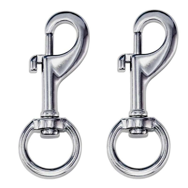 Rotating Eye Bolt Hooks Marine Grade Single-Ended Diving Clip Spring Hooks Chain Hooks Pet Hooks Bag