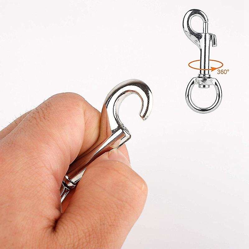 Rotating Eye Bolt Hooks Marine Grade Single-Ended Diving Clip Spring Hooks Chain Hooks Pet Hooks Bag