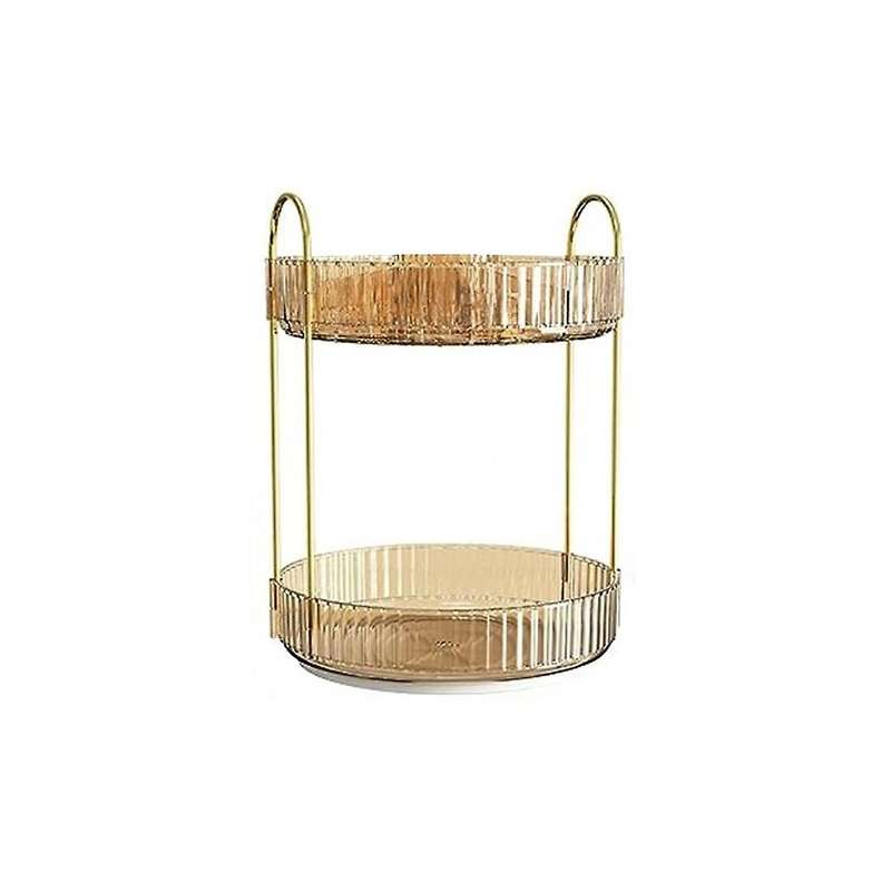 Rotating for Vanity Make Up Storage Skin Care Shelf Perfume Holders Cosmetic Dresser Organizer Count