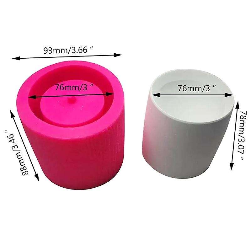 Round Cement Flower Pot Silicone Mold Home Decoration Crafts Succulent Plants Concrete Planter Vase