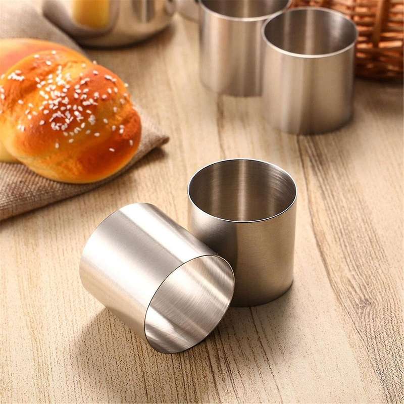 Round Cake Ring Mold Stainless Steel Baking Rings 16pcs Dessert Mousse Mold Mini Cake Pastry Ring Fo