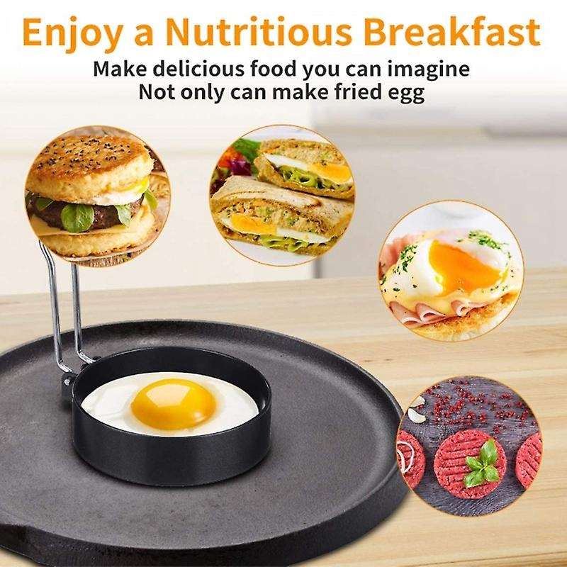 Round Egg Pancake Maker Mold,Non Stick Circle Shaper Mold, Kitchen Cooking Tool for Frying McMuffin