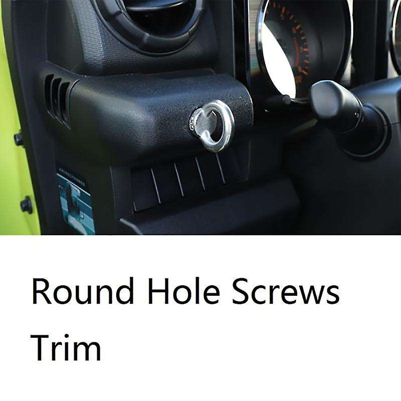 Round Hole Screw Decorative Cover for Jimny 2019 2020 Car Interior Accessories Stainless Steel
