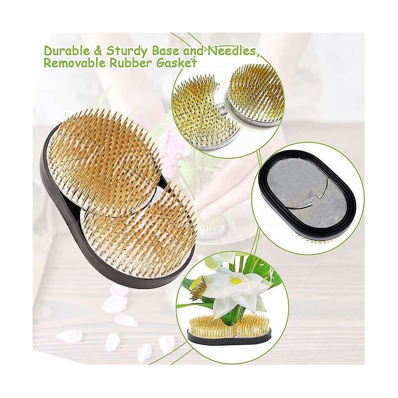 Round Flower Arrangers, 1 Pcs Flower Fixed Tools Japanese Flower Holder Floral Arrangement Pin Hold