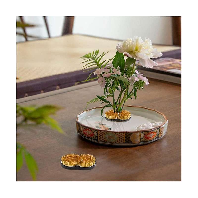 Round Flower Arrangers, 1 Pcs Flower Fixed Tools Japanese Flower Holder Floral Arrangement Pin Hold