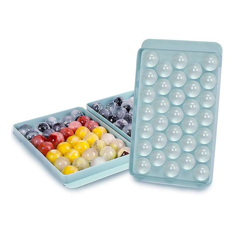 Round Ice-cube Trays with Lid, Mini Round Ice Ball Tray for Freezer