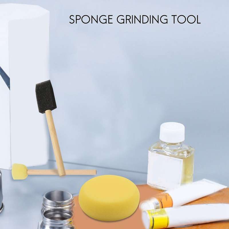 Round Paint Foam Sponge Brush Various Shaped and Sized, Watercolor Sponges for Painting, Craft