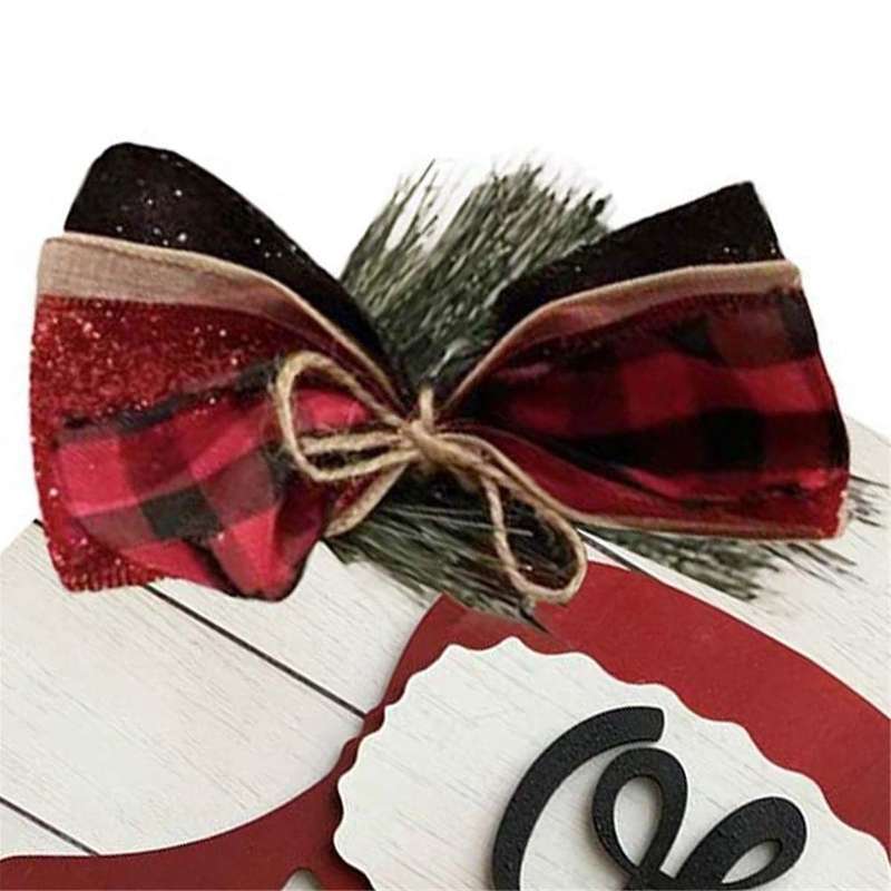 Round Vintage Wooden Sign Door Hanger, Story Door Hanger Wreath - Ralphie Hat Doorhanger - Story Wre